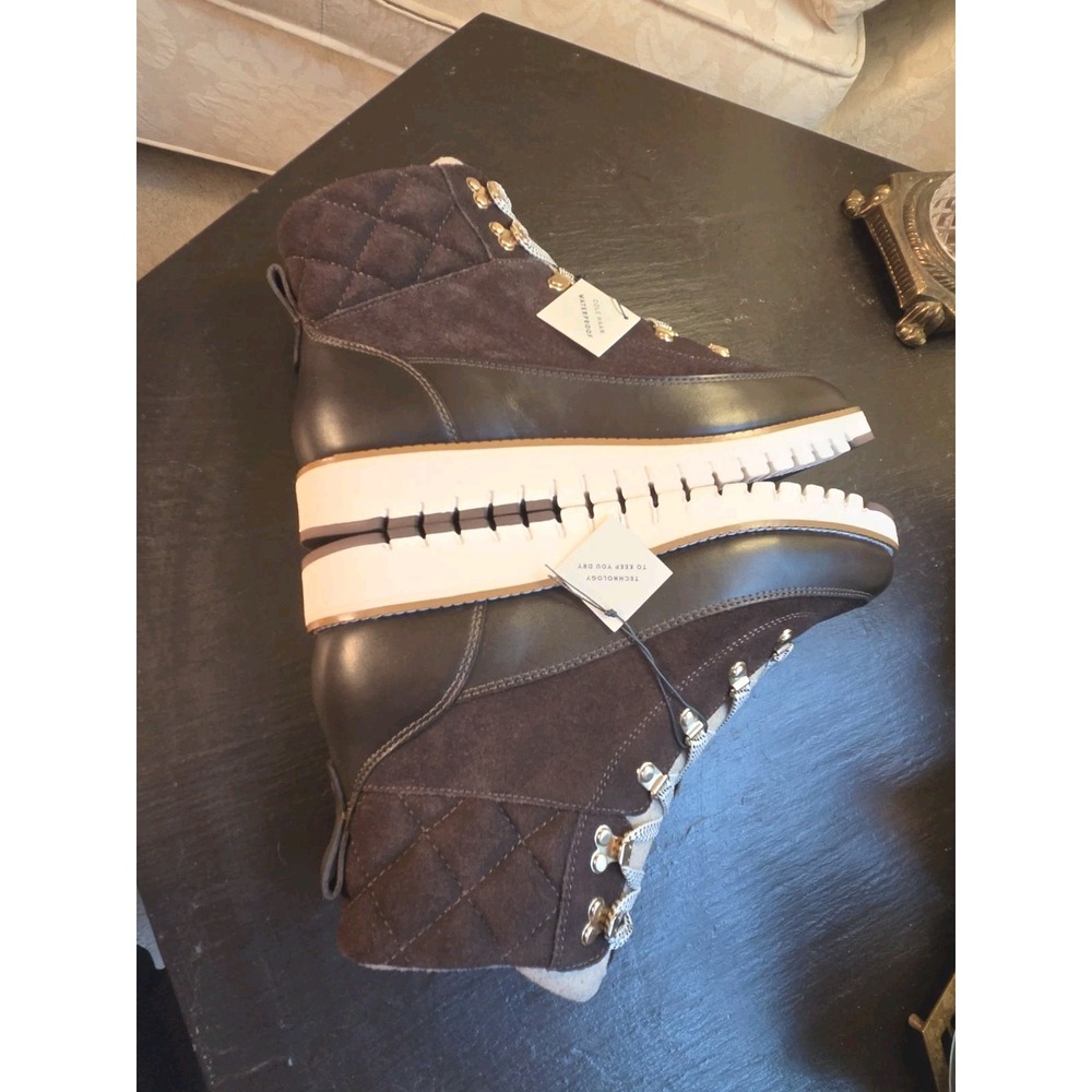 Cole Haan Wms ZeroGrand Elissa Hiker WP Boots Dk Choco Suede/Lthr 8.5 NEW! $300 - Picture 10 of 13